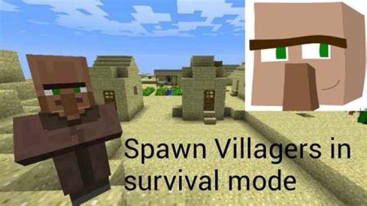 Minecraft how to spawn villagers in survival mode