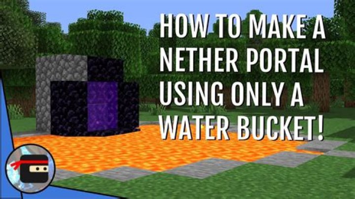 Minecraft pe how to make a nether portal