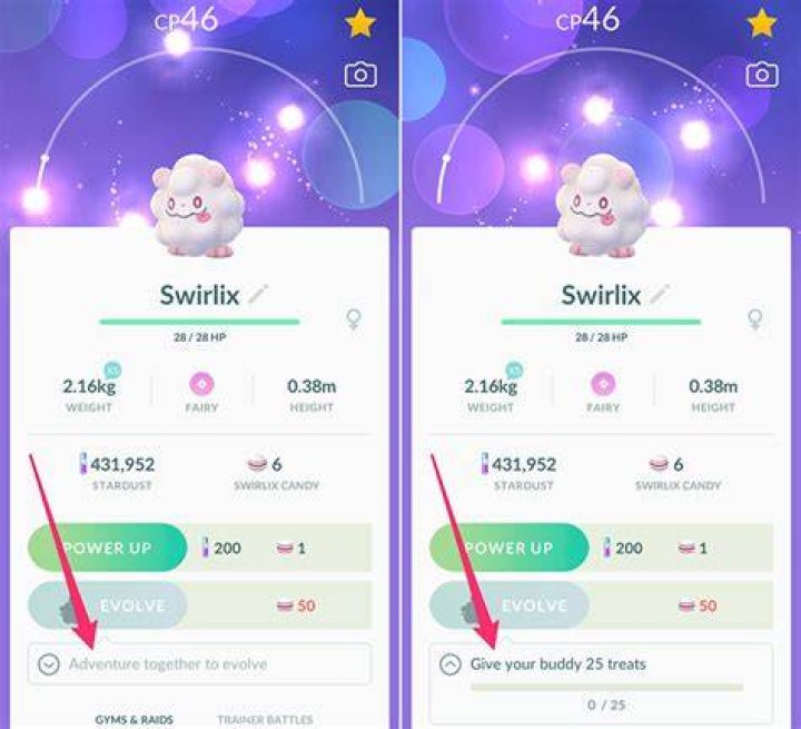 Pokemon go how to evolve swirlix