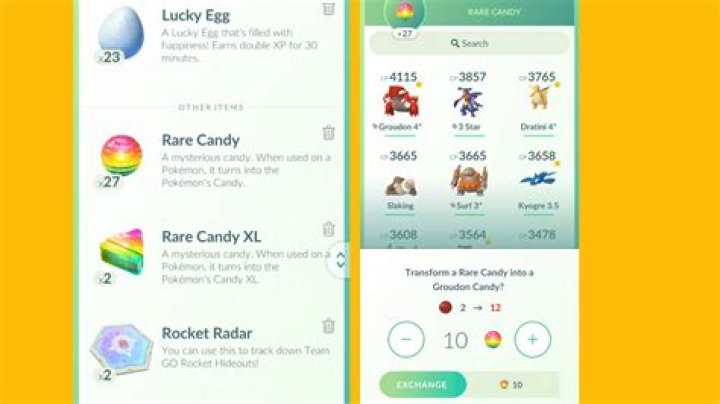 Pokemon go how to get rare candies