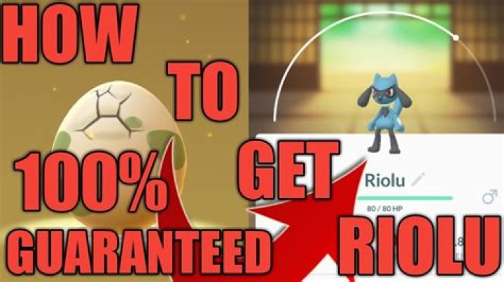 Pokemon go how to get riolu
