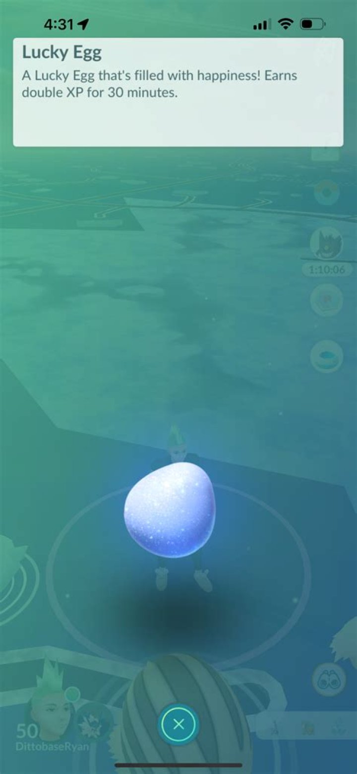 Pokemon go how to use lucky egg