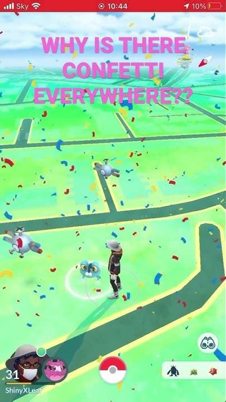 Pokemon go why confetti