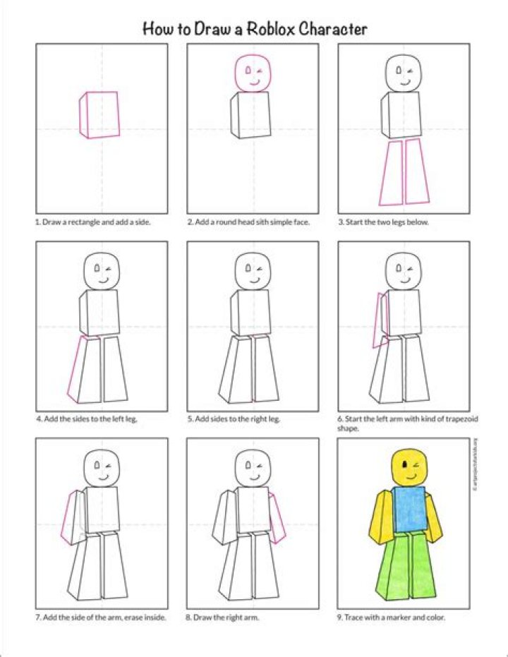 Roblox character how to draw roblox
