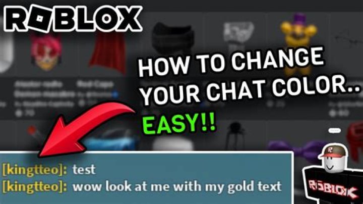Roblox how to change chat color