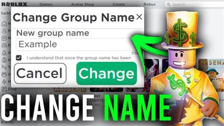 Roblox how to change group name