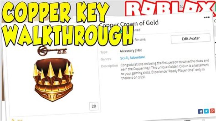 Roblox how to get copper key