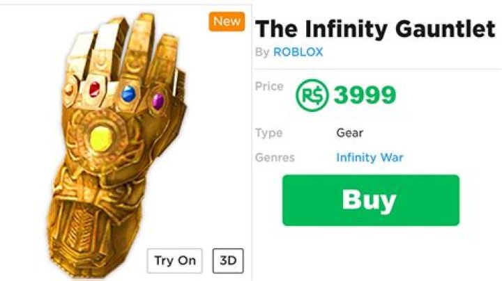 Roblox how to get infinity gauntlet