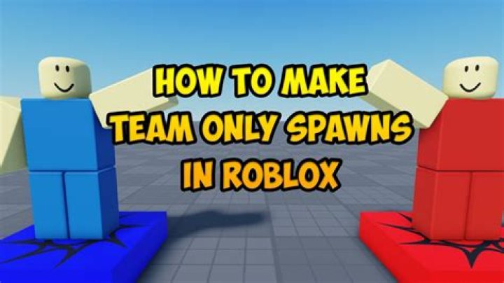 Roblox how to make team spawns