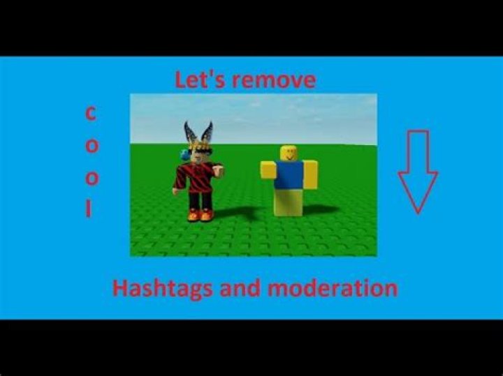 Roblox how to remove hashtags