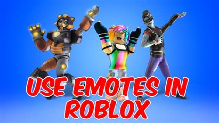 Roblox how to use emotes