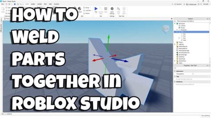 Roblox how to weld