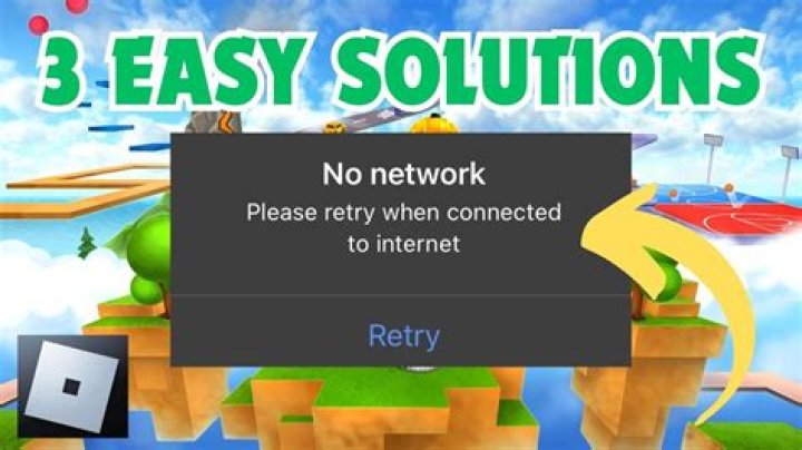 Roblox please retry when connected to internet