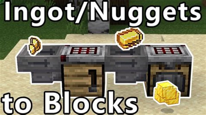 What are gold nuggets used for in minecraft