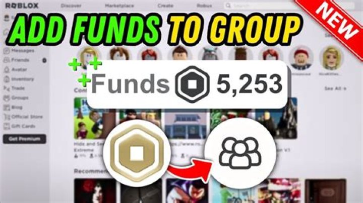What are group funds in roblox
