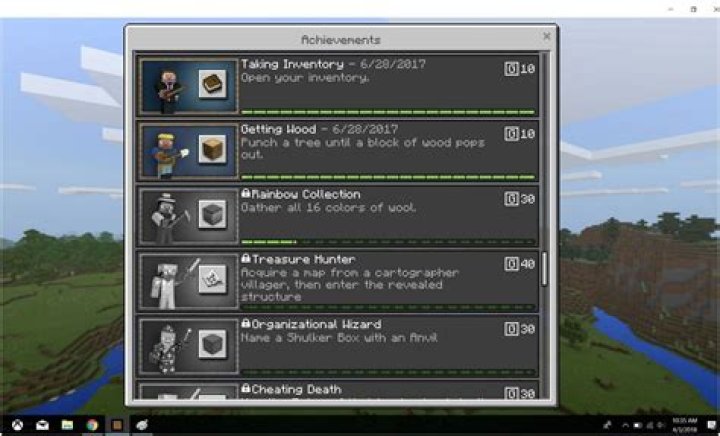 What are the new achievements in minecraft 1.17