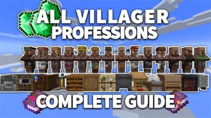 What are the types of villagers in minecraft