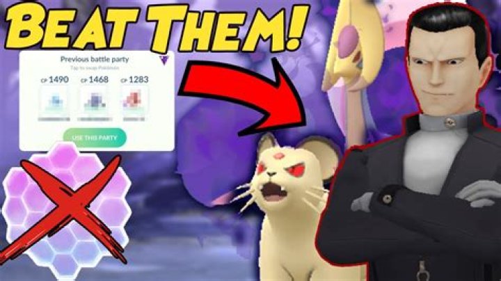 What beats a persian in pokemon go