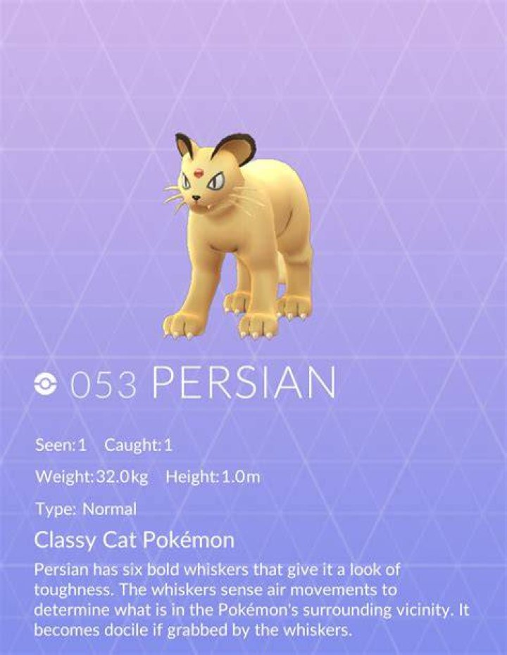 What beats persian pokemon go