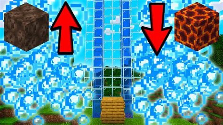 What block in minecraft makes water go up