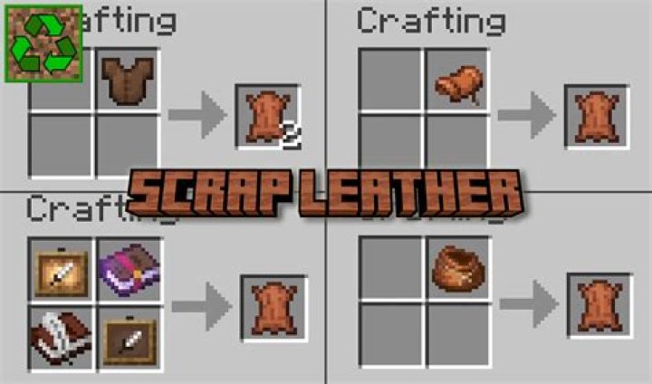 What can you craft with leather in minecraft