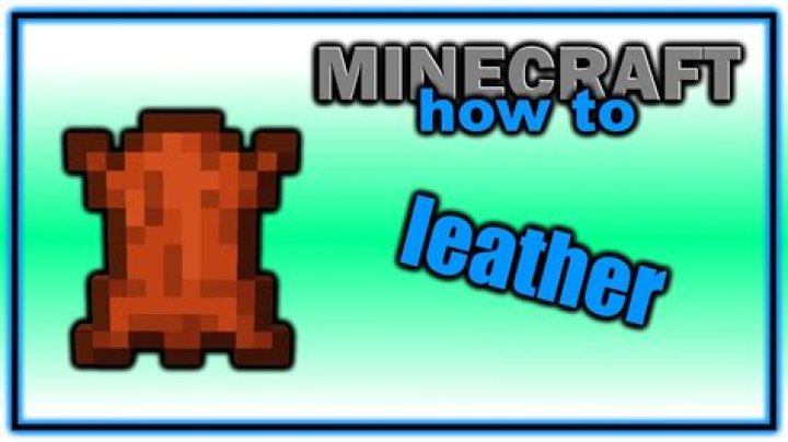 What can you make with leather in minecraft