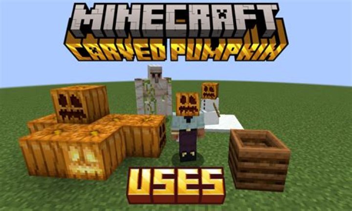 What can you make with pumpkins in minecraft