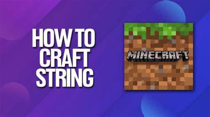 What can you make with string in minecraft
