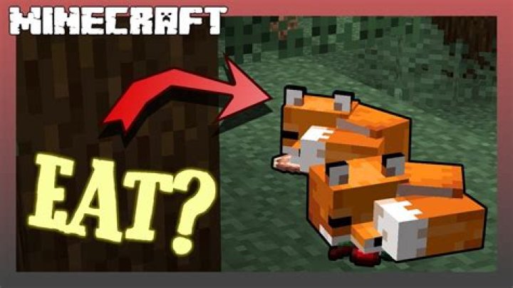 What do foxes eat in minecraft to tame