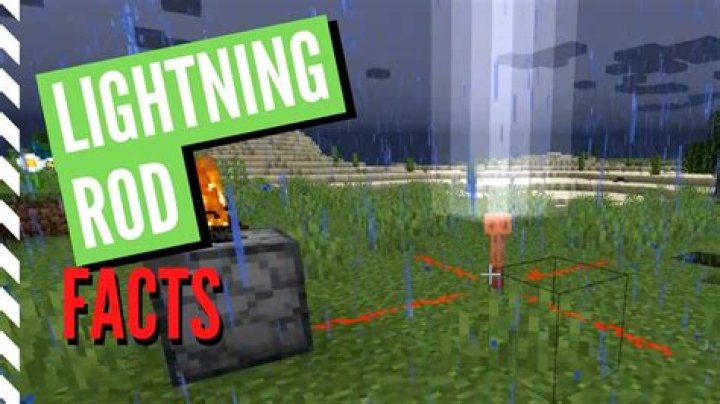 What do the lightning rods do in minecraft