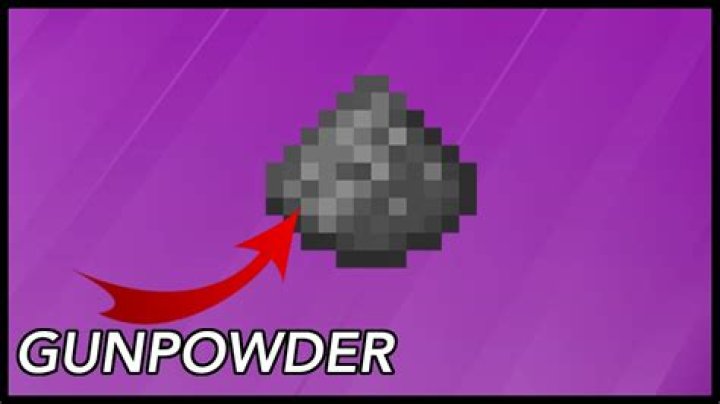 What do you do with gunpowder in minecraft
