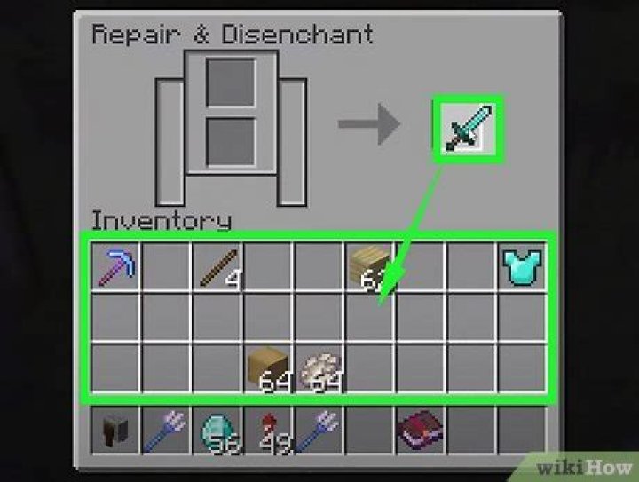 What do you use to disenchant in minecraft