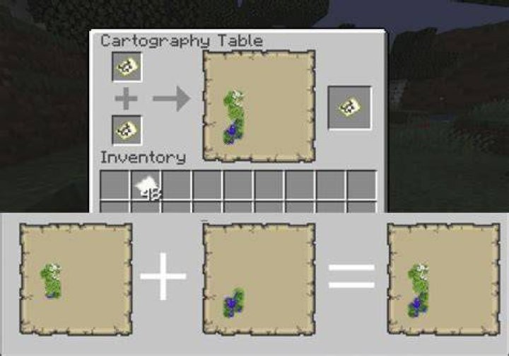 What does a cartography table do in minecraft