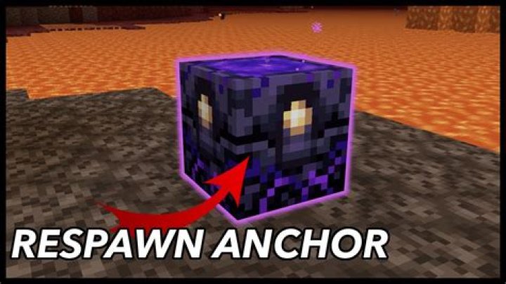 What does a respawn anchor in minecraft do