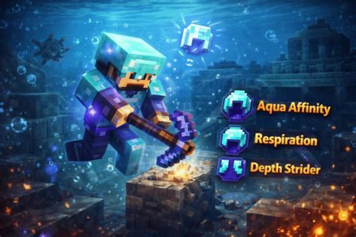 What does aqua affinity 1 do in minecraft