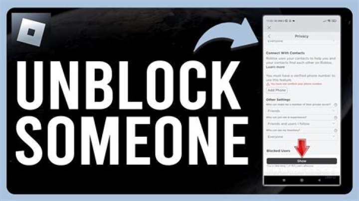 What does blocking someone on roblox do