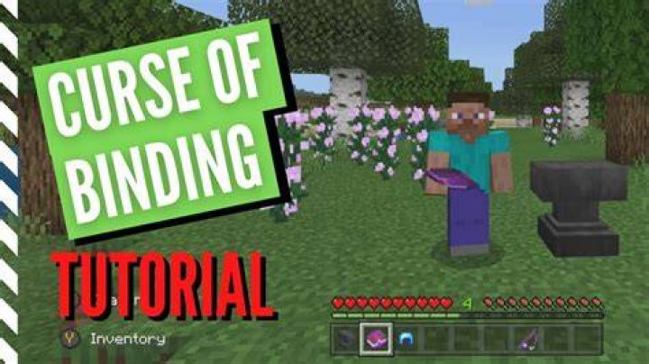 What does curse of binding do in minecraft