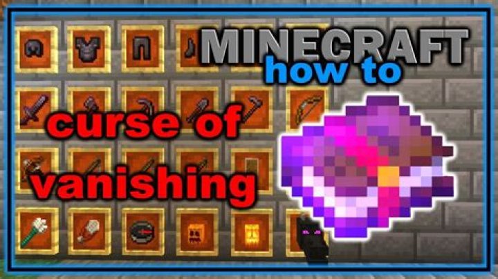 What does curse of vanishing do in minecraft