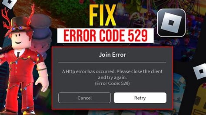 What does error code 529 mean in roblox