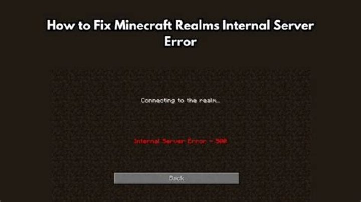 What does internal server error mean minecraft?