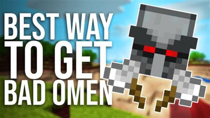 What does the bad omen do in minecraft