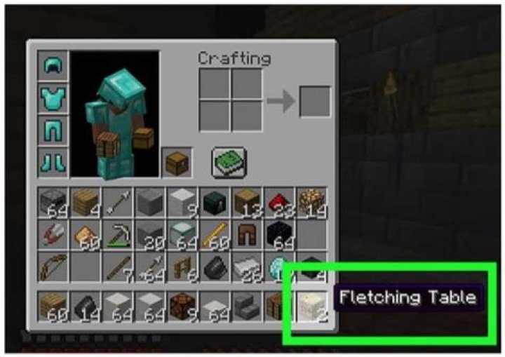 What does the fletching table do in minecraft