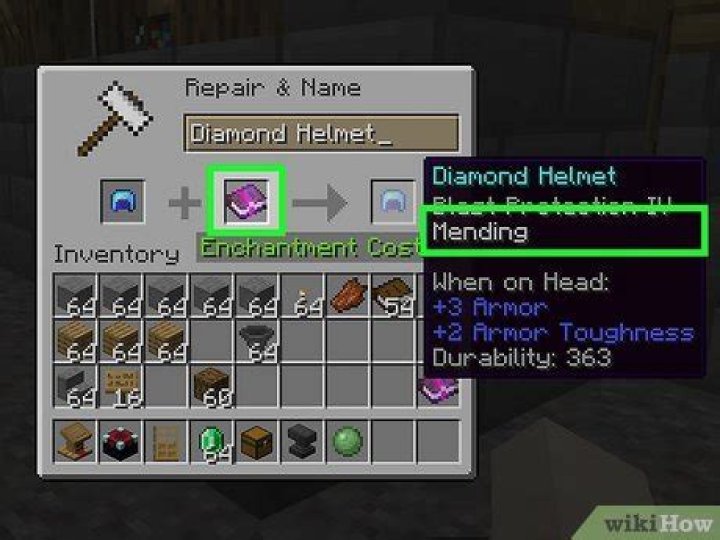 What does the mending enchantment do in minecraft