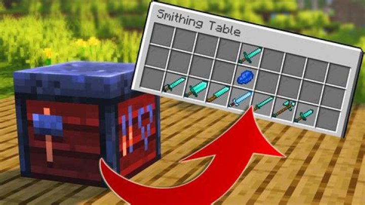 What does the smithing table do in minecraft