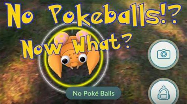What happens if you run out of pokeballs in pokemon go
