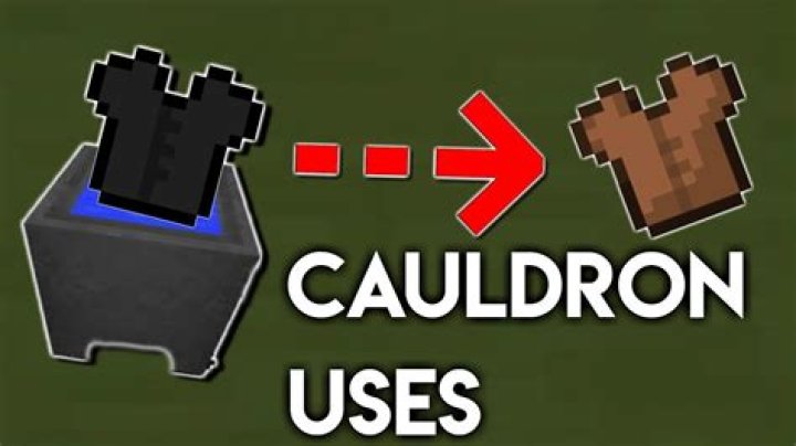 What is a cauldron used for in minecraft