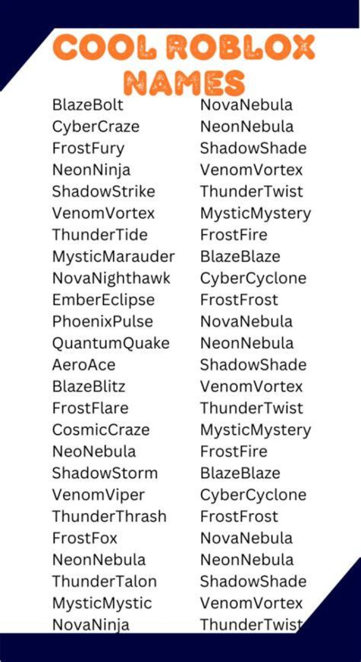What is a good roblox name
