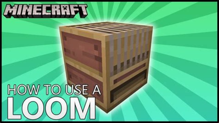 What is a loom used for in minecraft