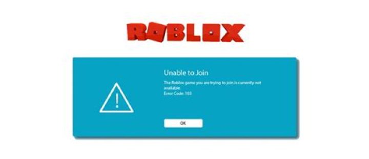 What is error code 103 on roblox