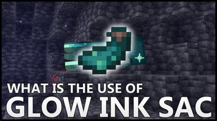 What is glow ink used for in minecraft